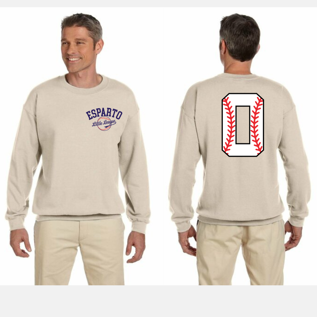 Esparto Little League Logo Crewneck Sweatshirt