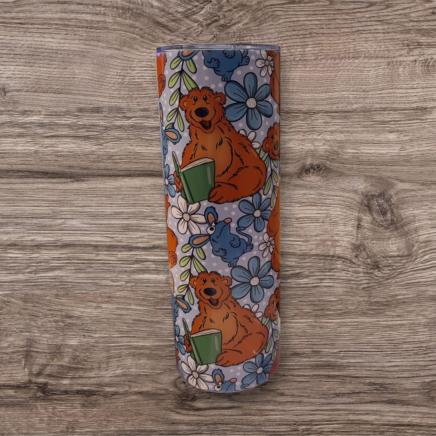 Bear Blue House Tumbler 20 Oz
