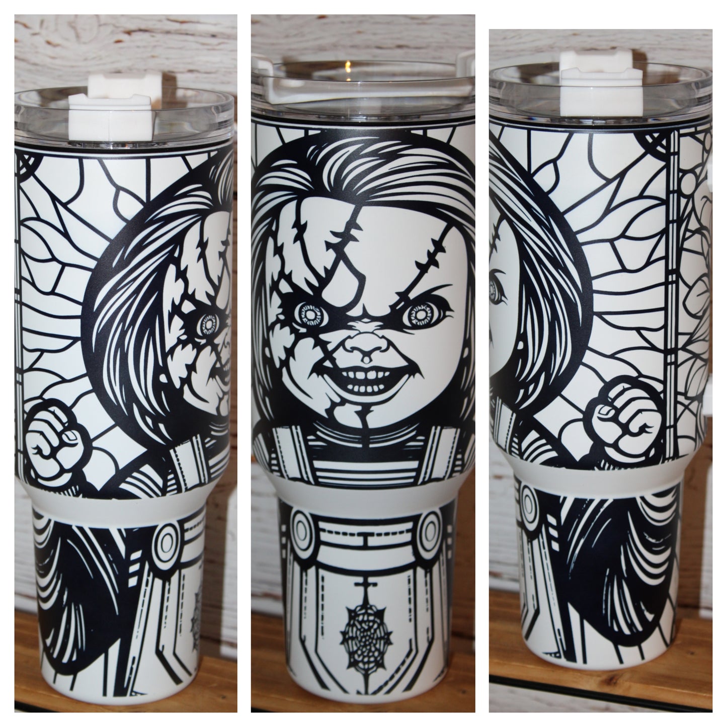 Chucky Horror Glow in the Dark 40 Oz Tumbler