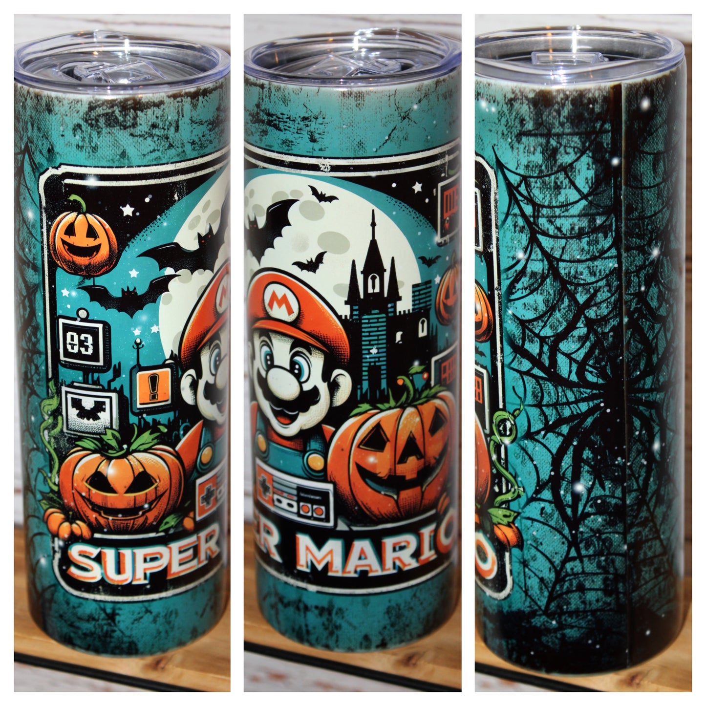 Super Mario Halloween Glow in the Dark 20 Oz Tumbler
