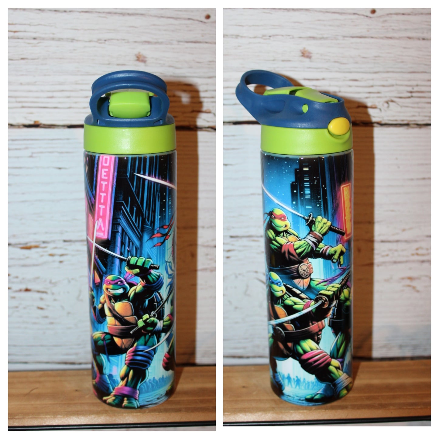 TMNT 20 Oz Flip Top Tumbler