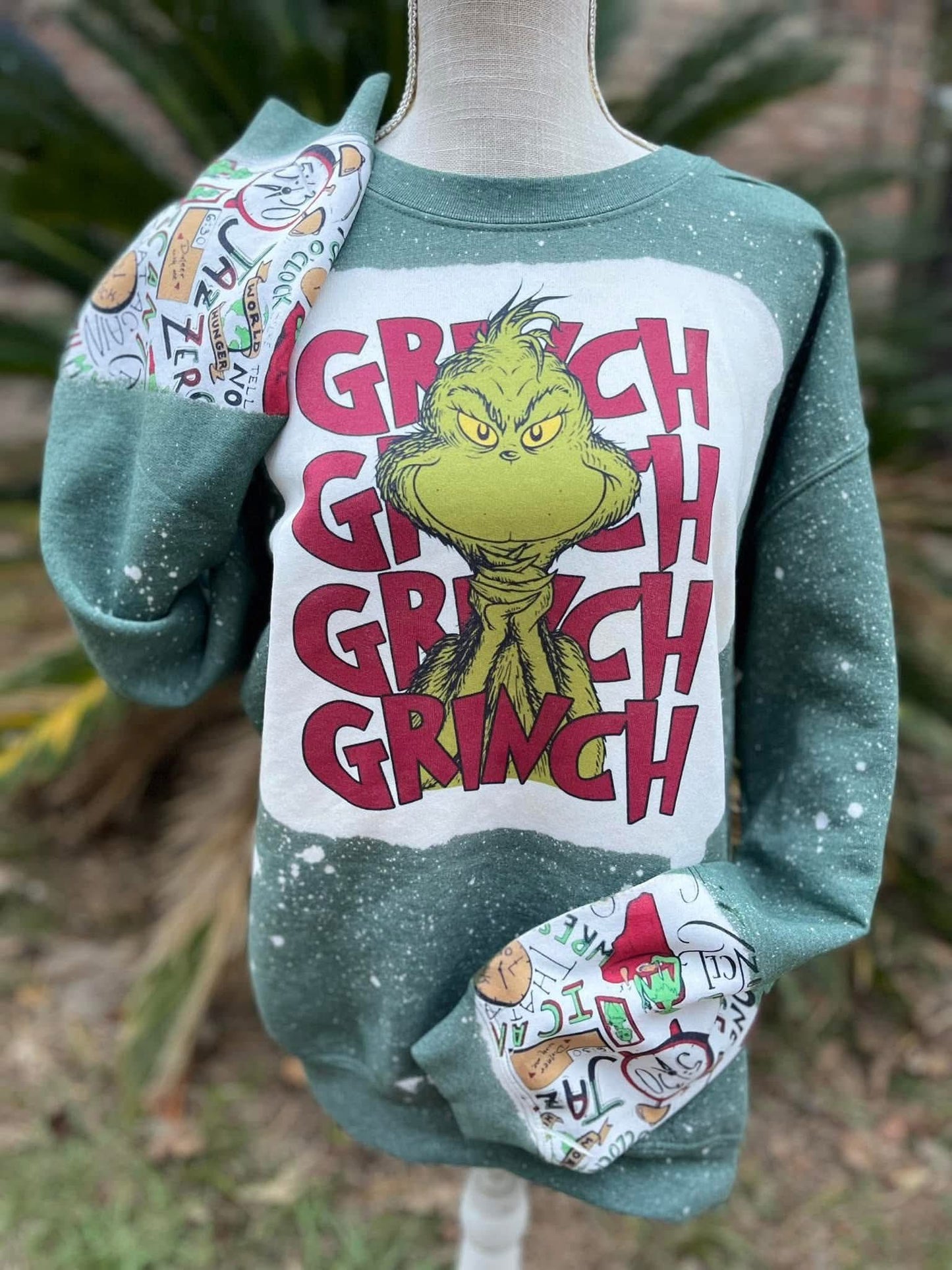 Green Grinch Crewneck Sweatshirt