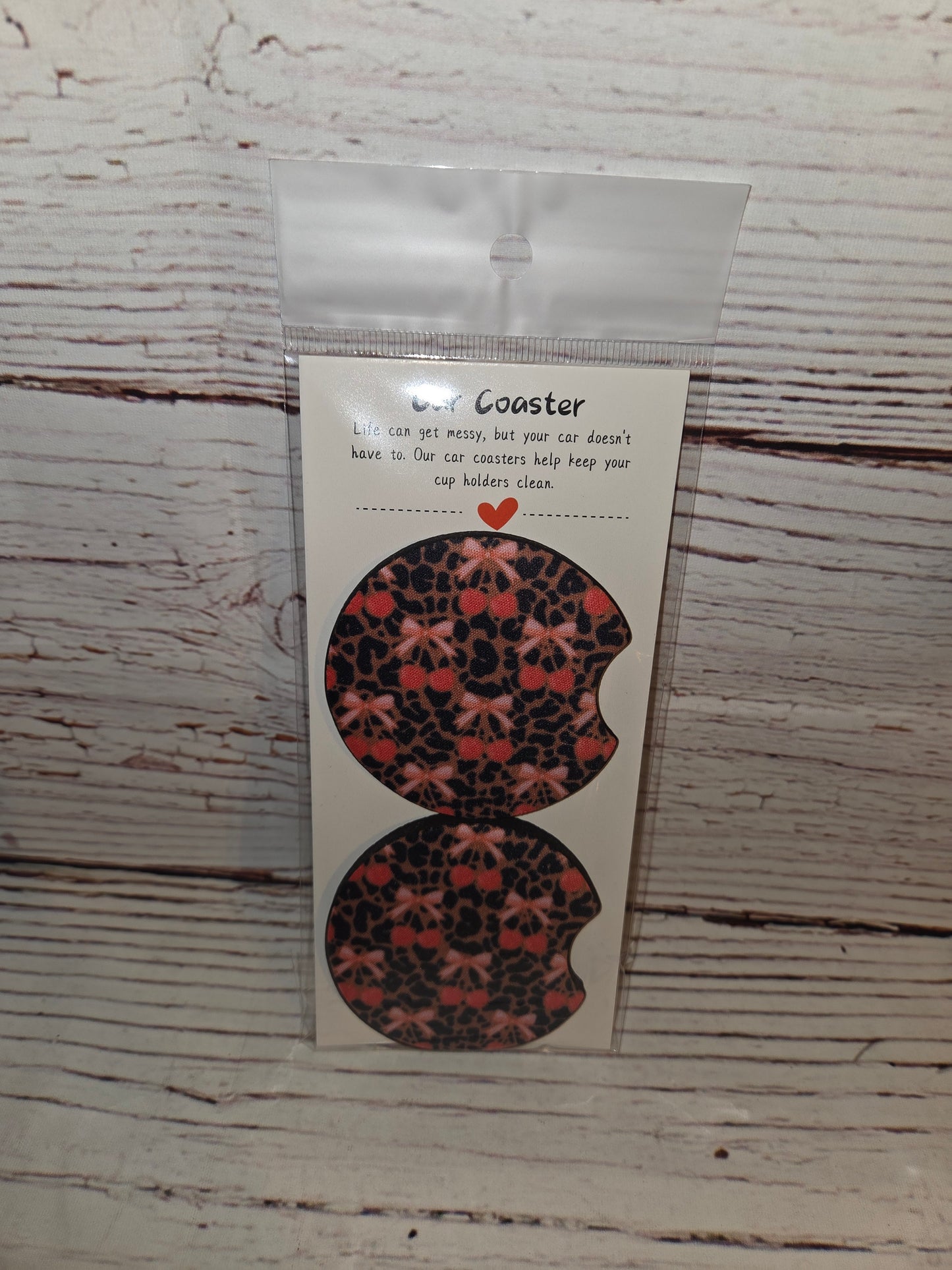Whimsical & Coquette Car Coasters