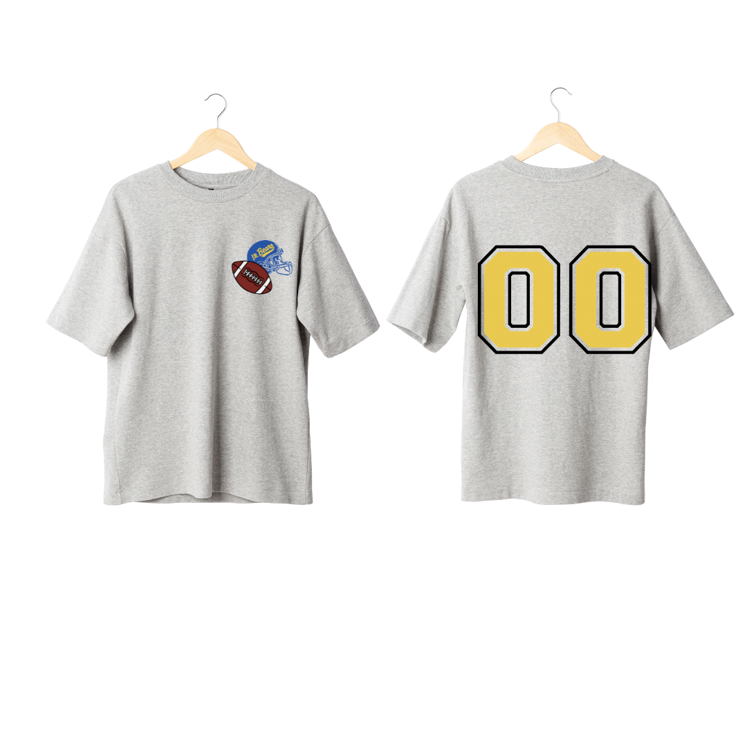 Jr. Bears Football Helmet Personalized Numbers (Adult Size)