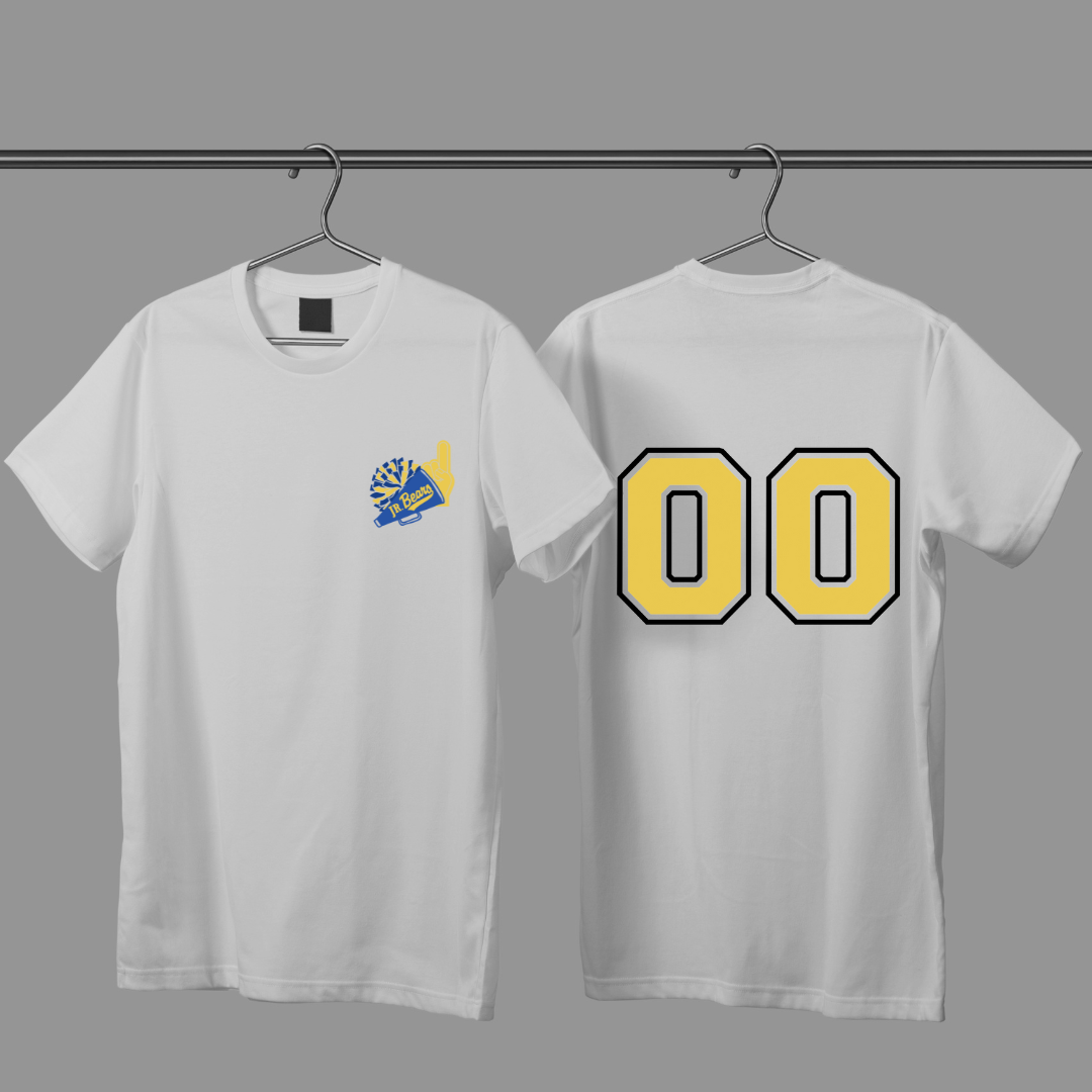 Jr. Bears Cheer Personalized Numbers (Youth Size)