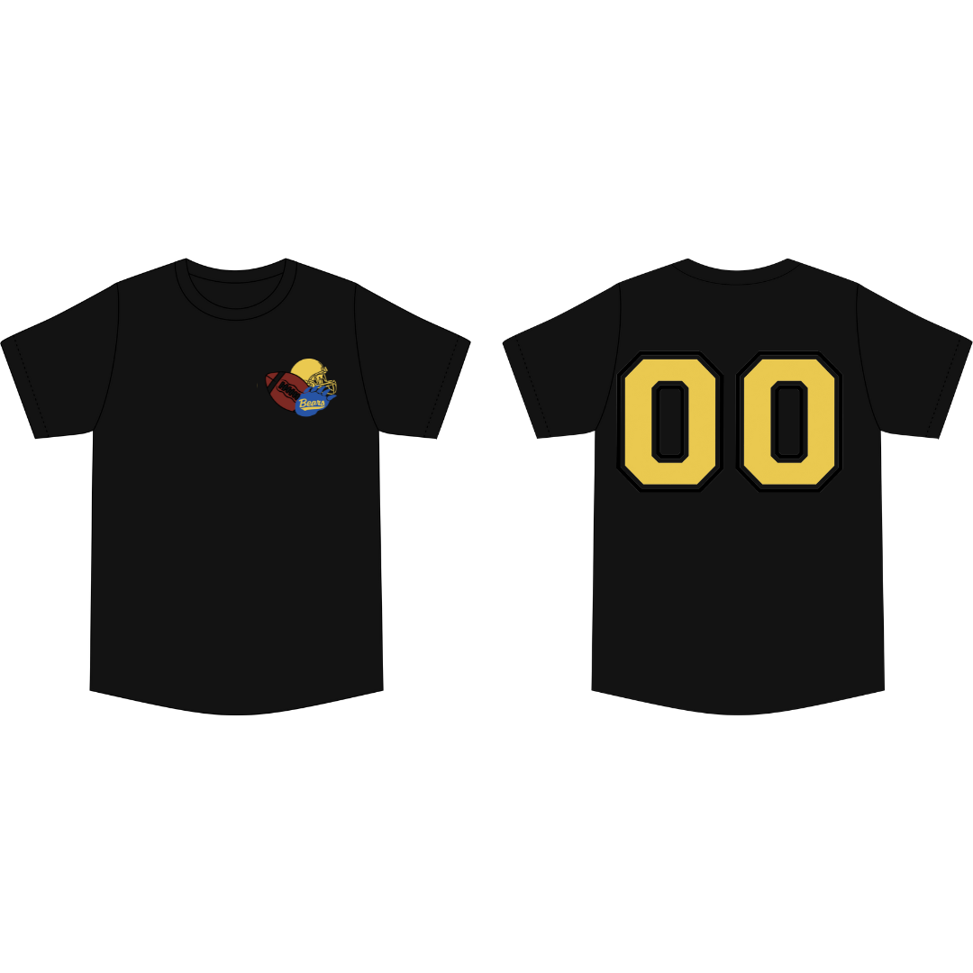 Bears Claw Football Personalized Numbers (Adult Size)