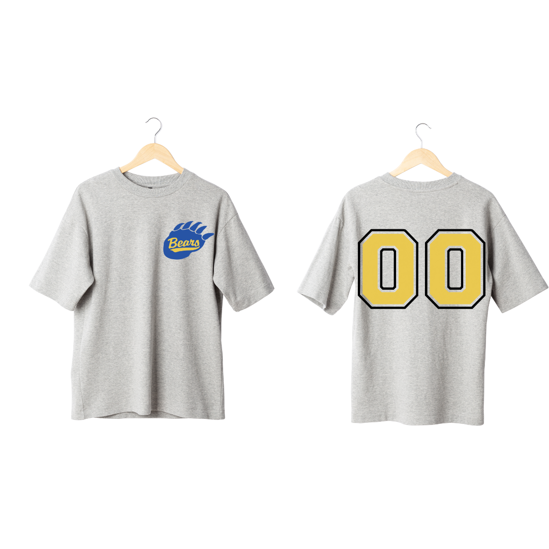 Blue Bears Claw Personalized Numbers (Youth Size)