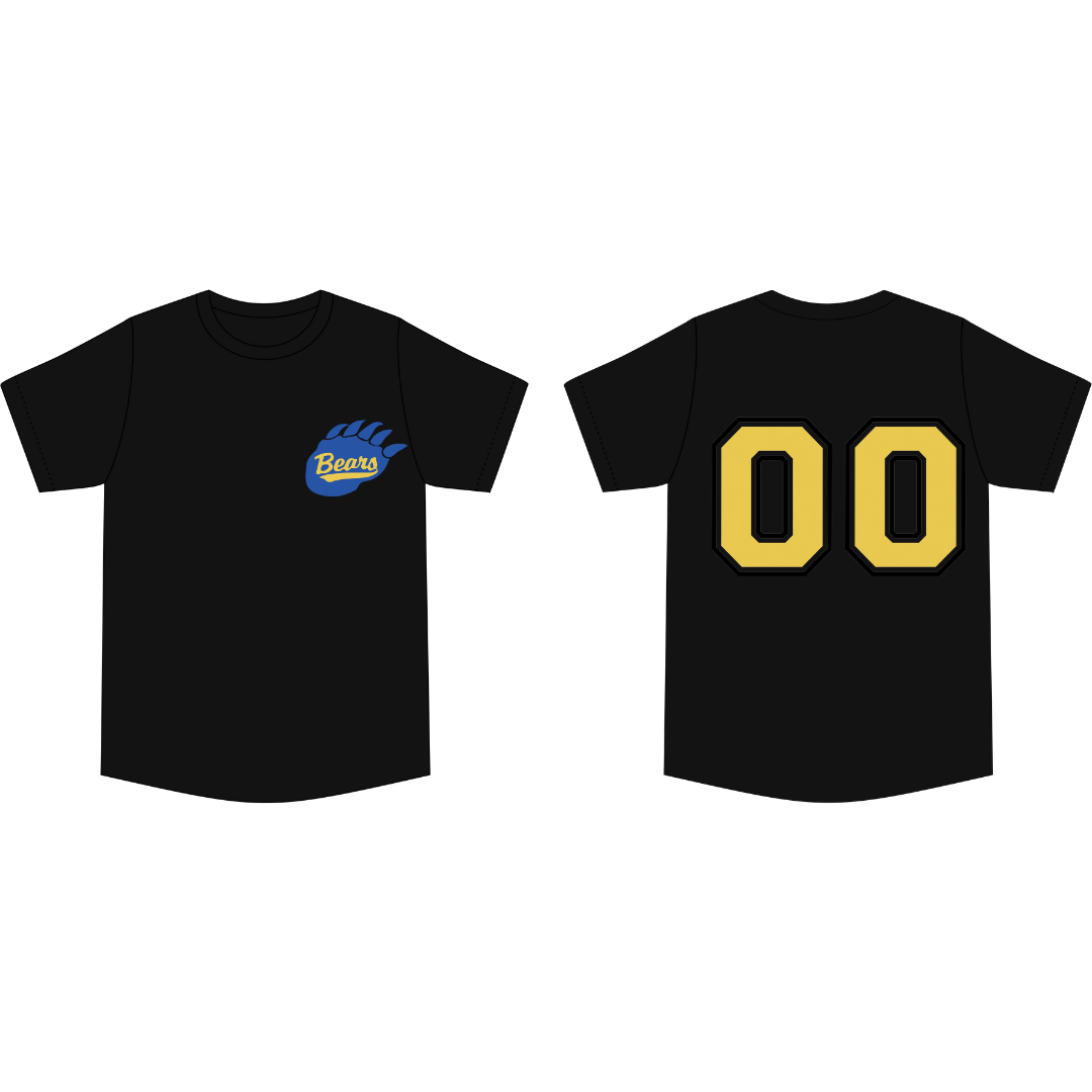 Blue Bears Claw Personalized Numbers (Adult Size)