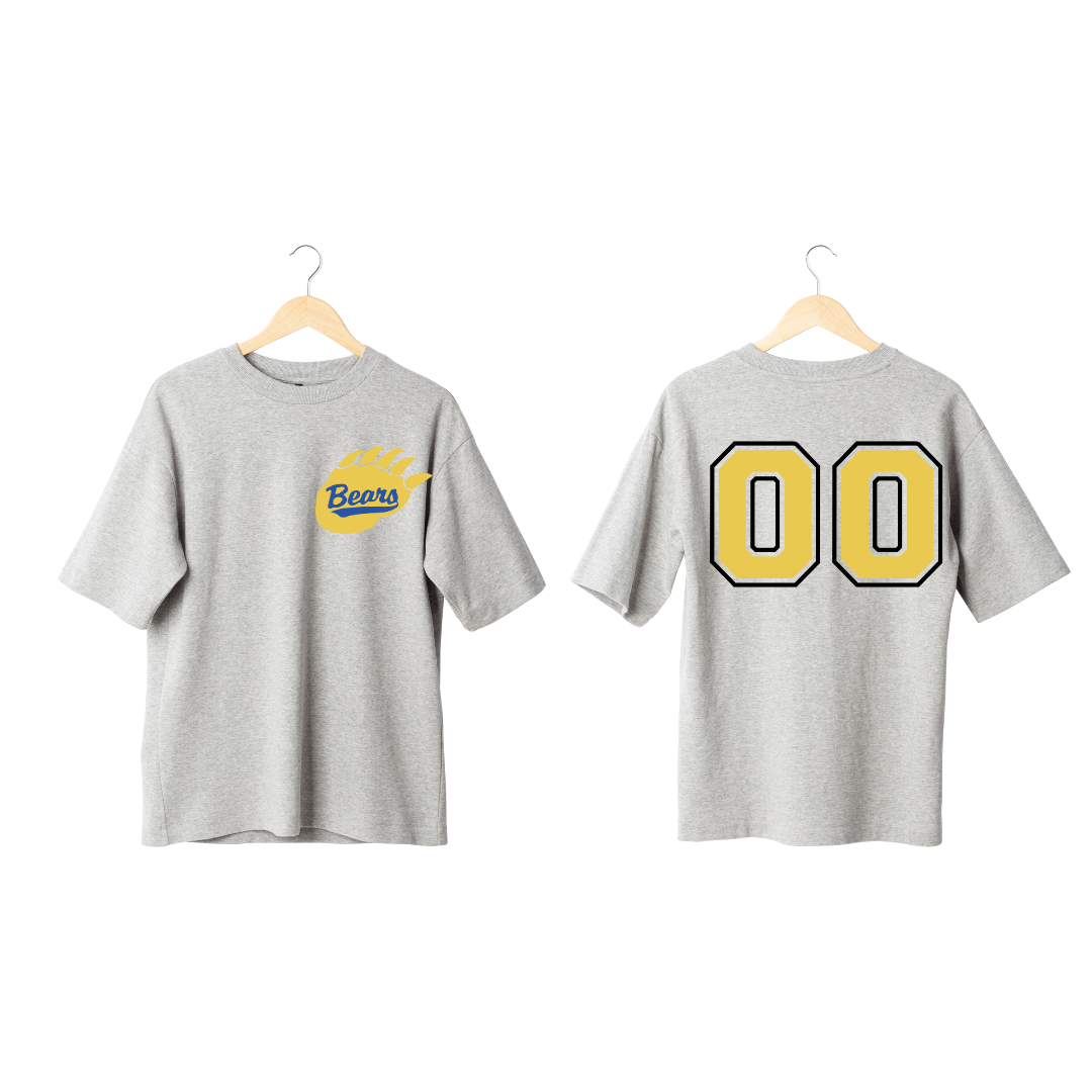 Yellow Bears Claw Personalized Numbers (Youth Size)