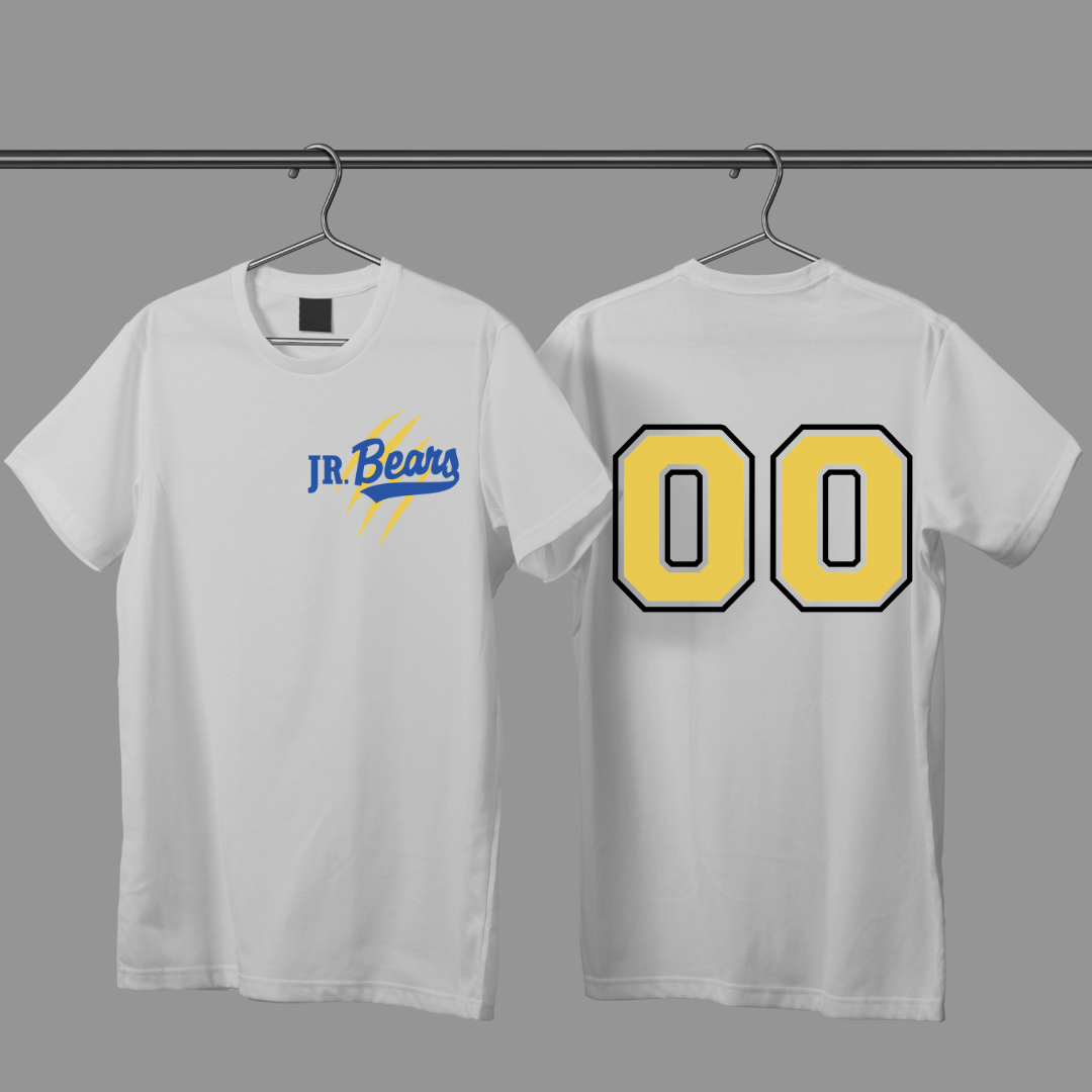 Jr. Bears Claw Marks Personalized Numbers (Youth Size)