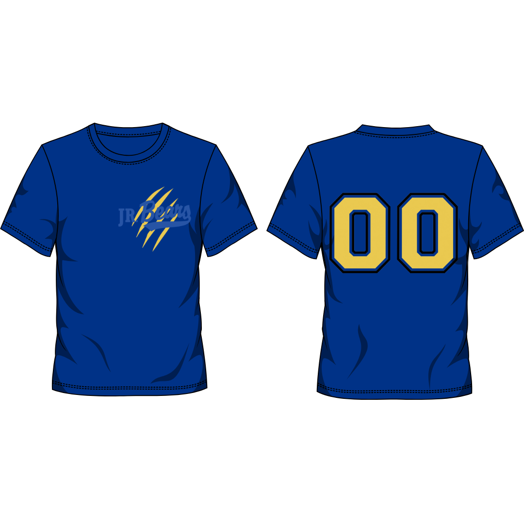 Jr. Bears Claw Marks Personalized Numbers (Youth Size)