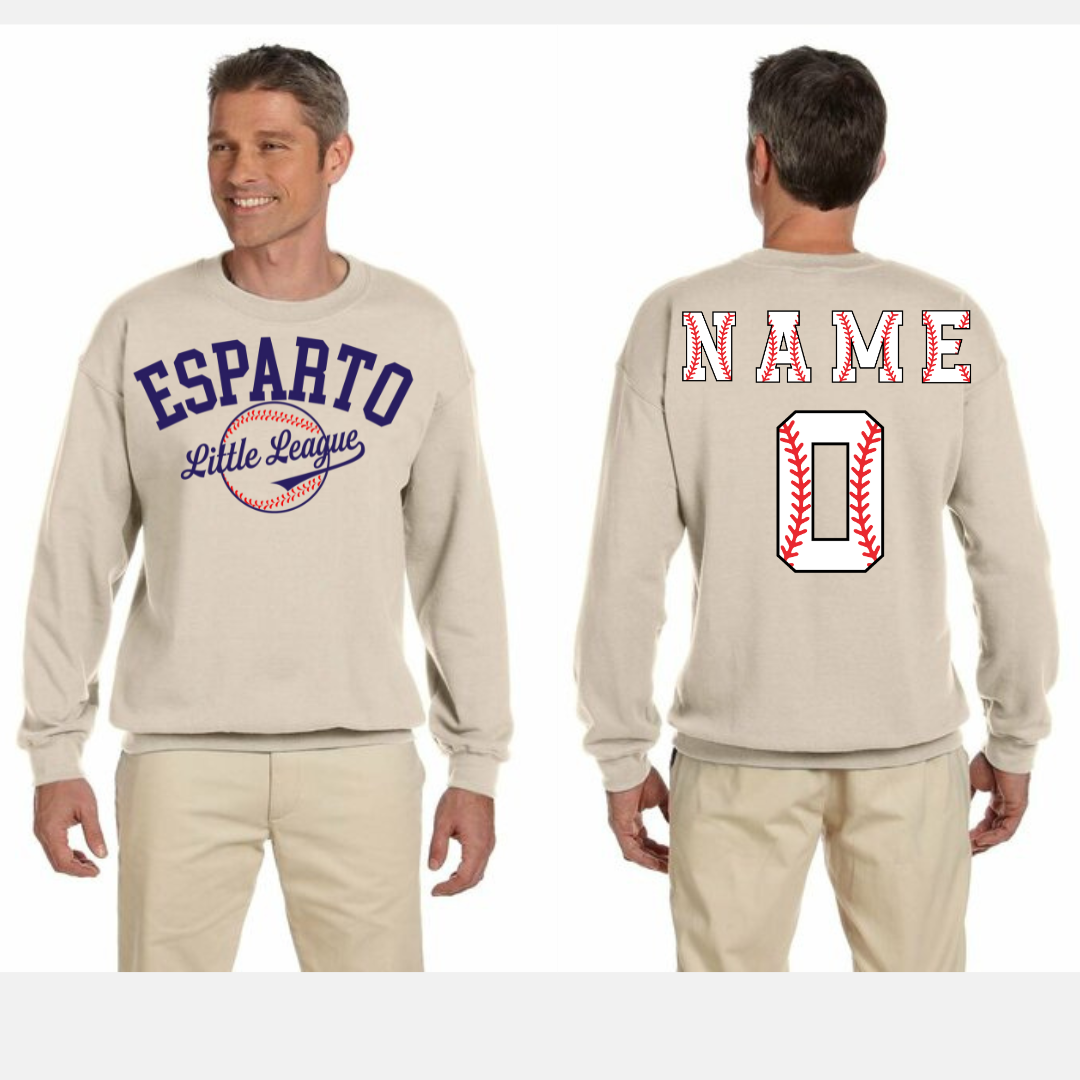 Esparto Little League Logo Crewneck Sweatshirt