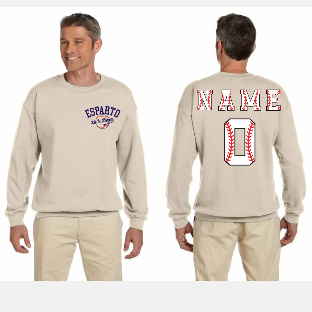 Esparto Little League Logo Crewneck Sweatshirt