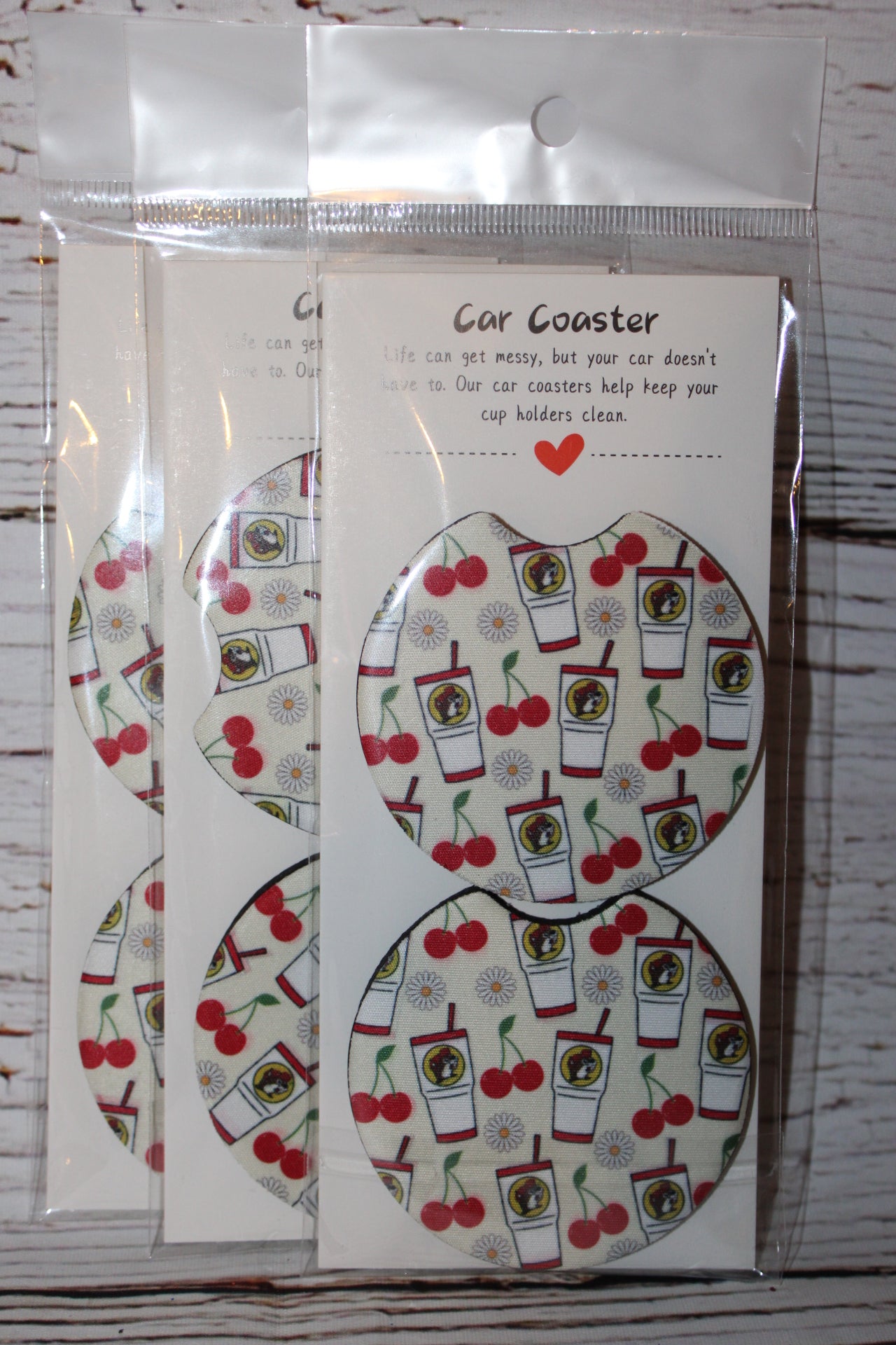 Food & Drinks Car Coasters