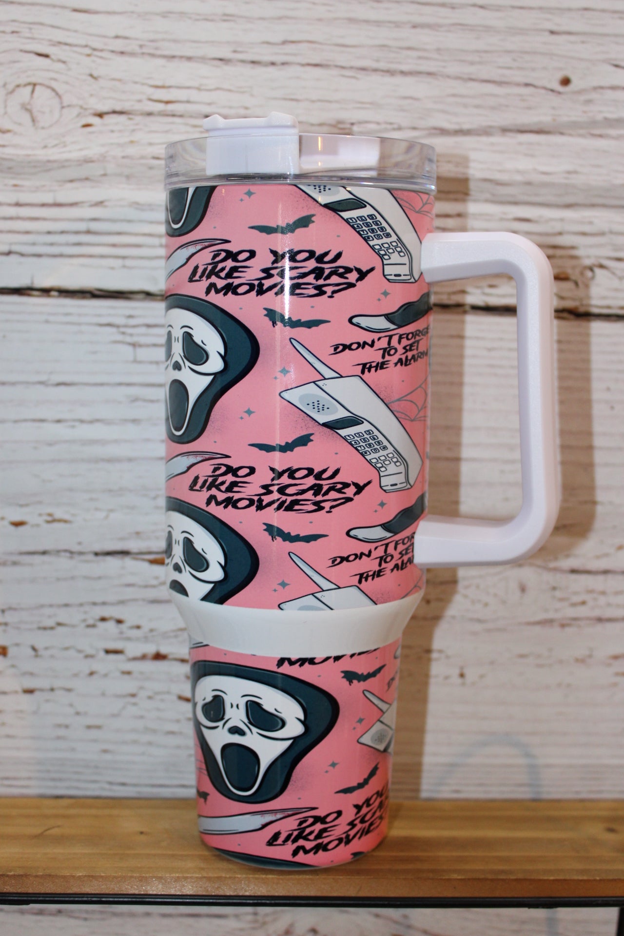 Scream Pink Ghostface Halloween 40 Oz Tumbler