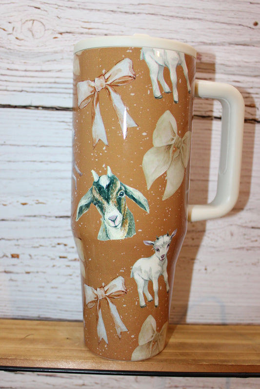 Goat 40 Oz Flip Top Spill Proof Tumbler