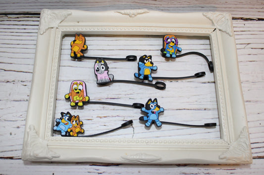 Bluey Straw Toppers