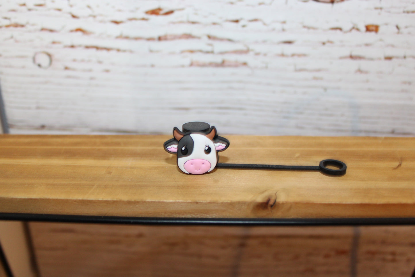 Cow Straw Toppers
