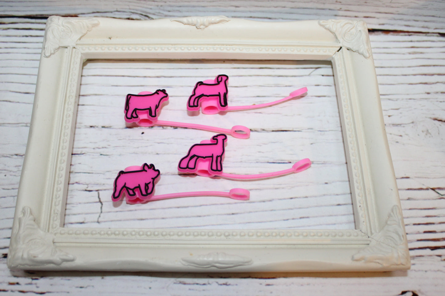 Show Animals FFA 4H Straw Toppers