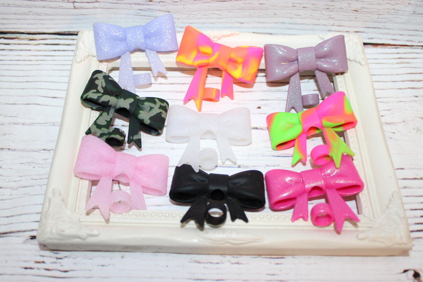 3D Bow Straw Toppers