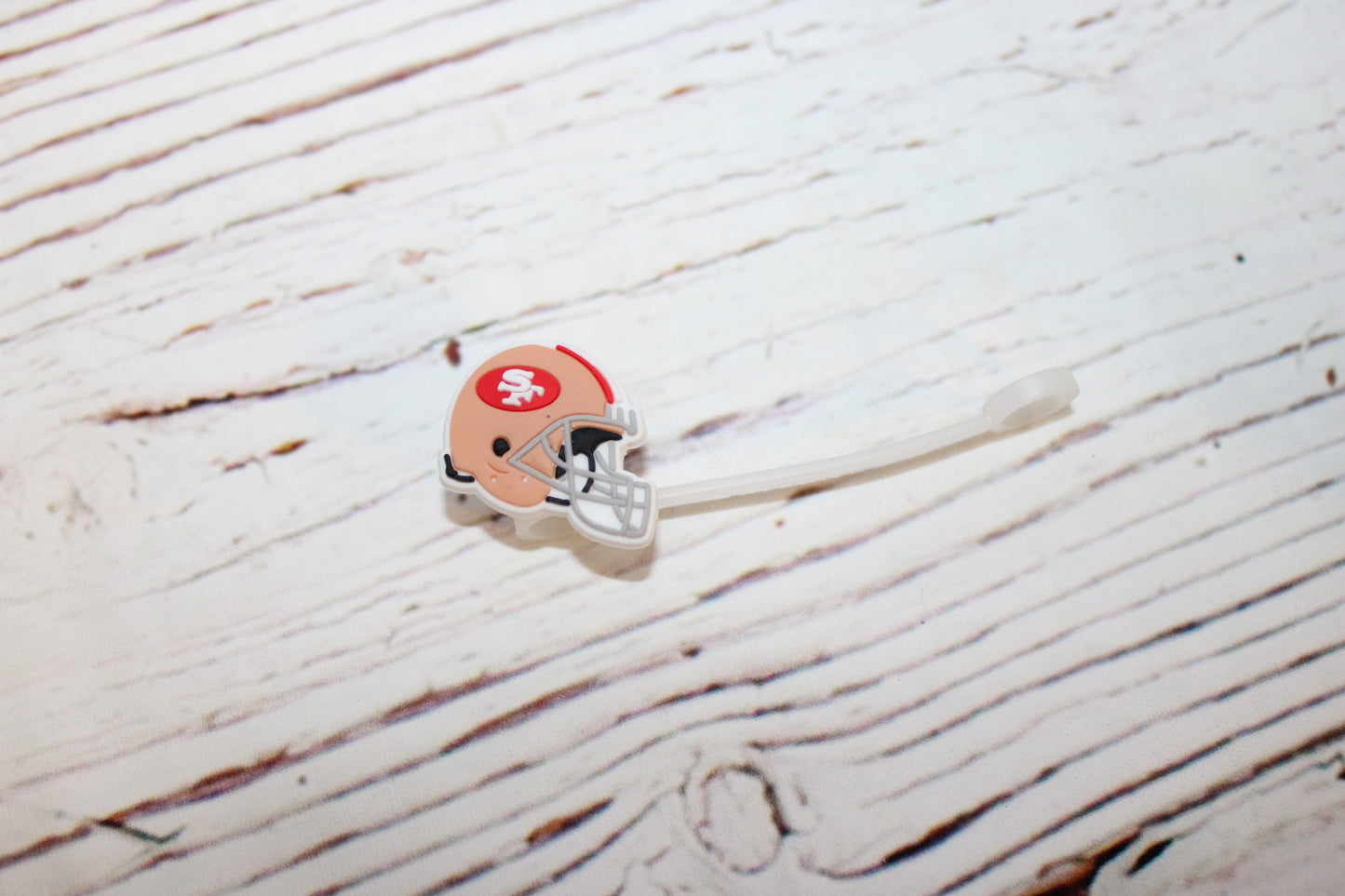SF Niner Football Straw Toppers