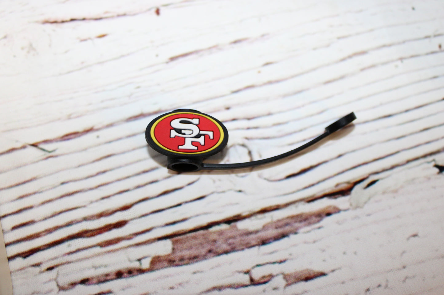 SF Niner Football Straw Toppers
