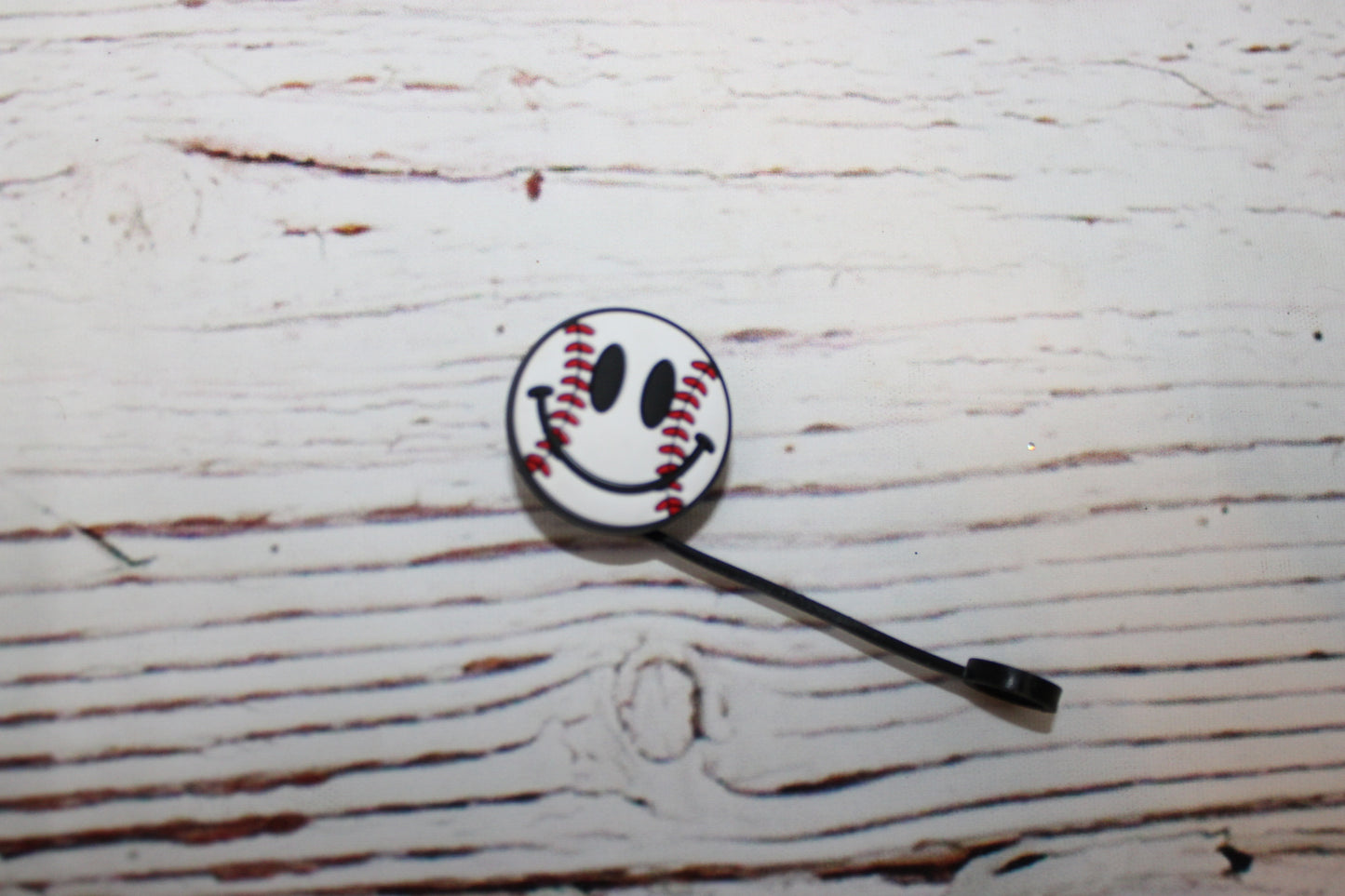 Baseball Straw Toppers