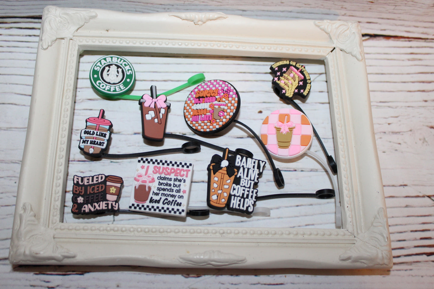 Coffee Straw Toppers