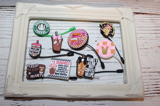 Coffee Straw Toppers