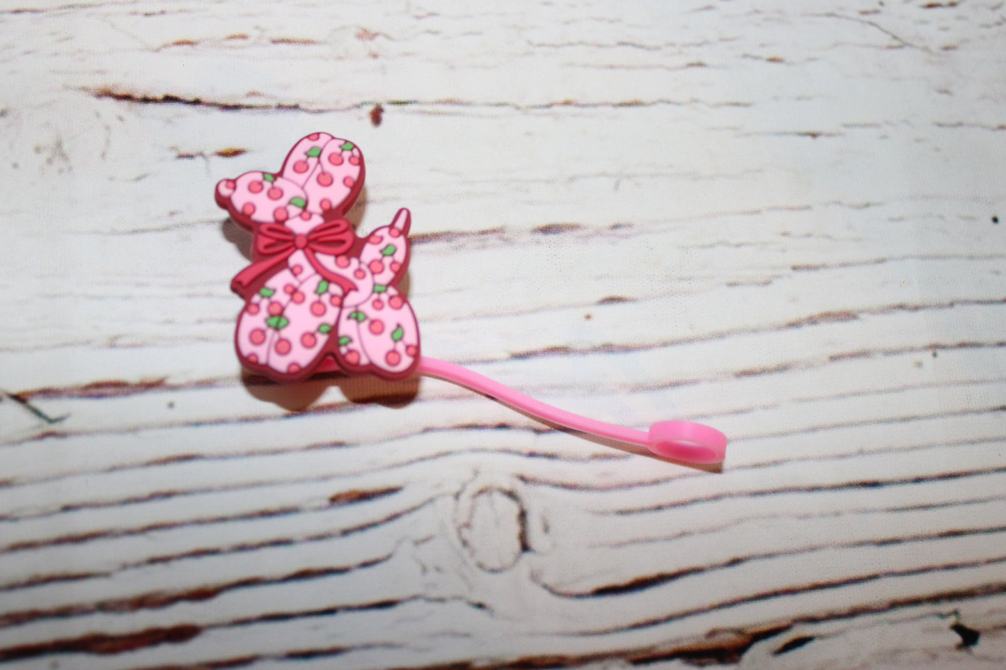 Bow, Cherries Smiley & Balloon Straw Toppers