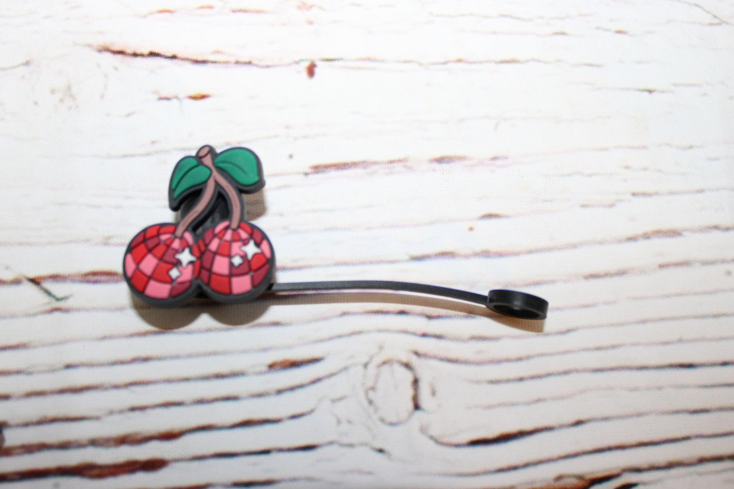 Bow, Cherries Smiley & Balloon Straw Toppers