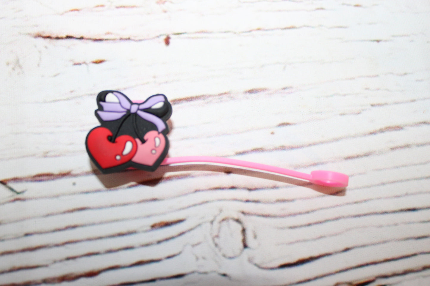 Bow, Cherries Smiley & Balloon Straw Toppers