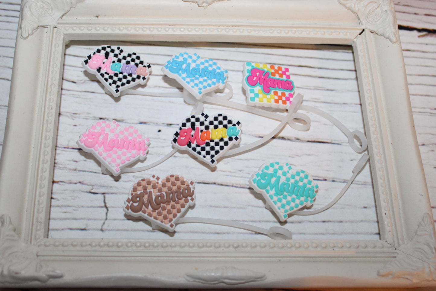 Mom, Dad, Wifey, Auntie Straw Toppers