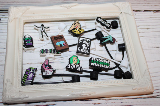 Halloween Horror Straw Toppers