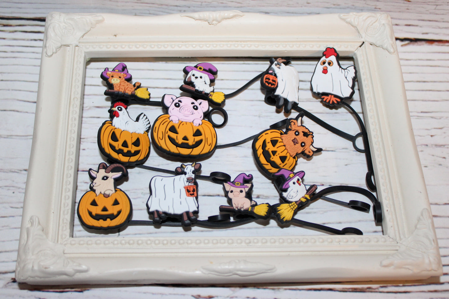 Halloween Horror Straw Toppers