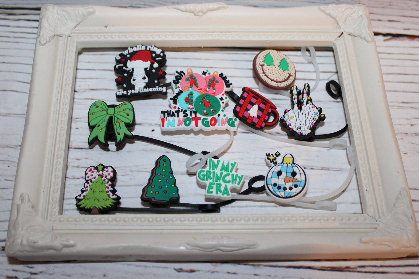Christmas Straw Toppers