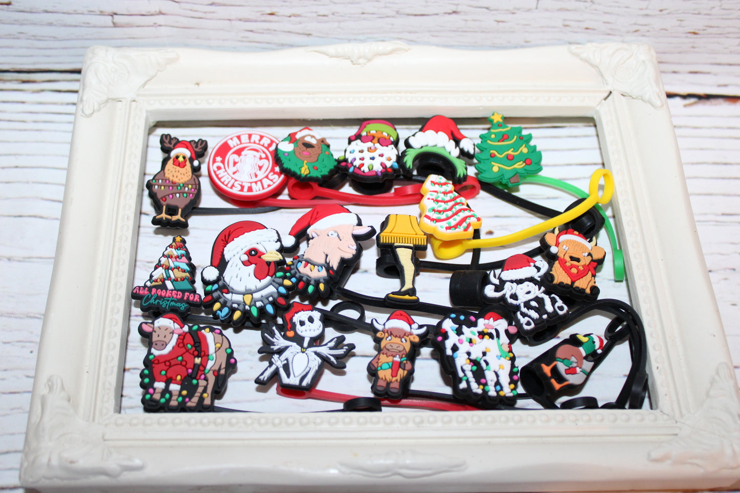 Christmas Straw Toppers