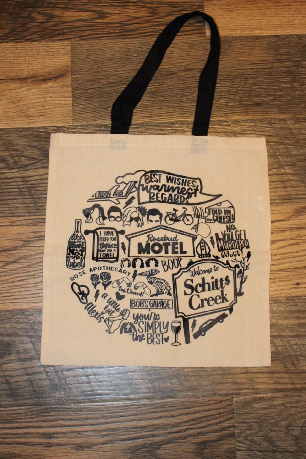 Graphic Image Canvas tote bag