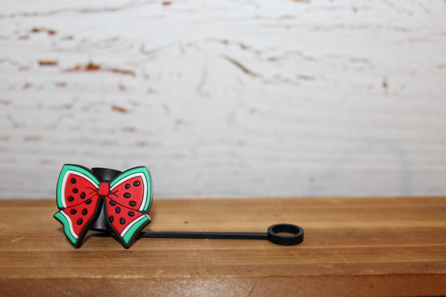 Bow, Cherries Smiley & Balloon Straw Toppers
