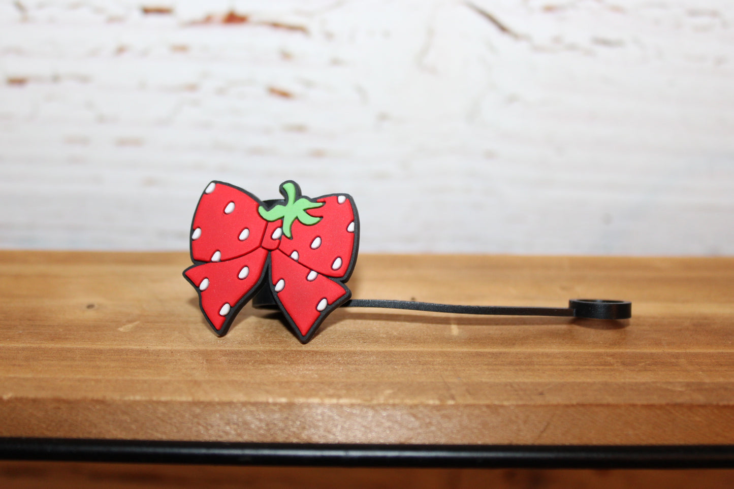 Bow, Cherries Smiley & Balloon Straw Toppers