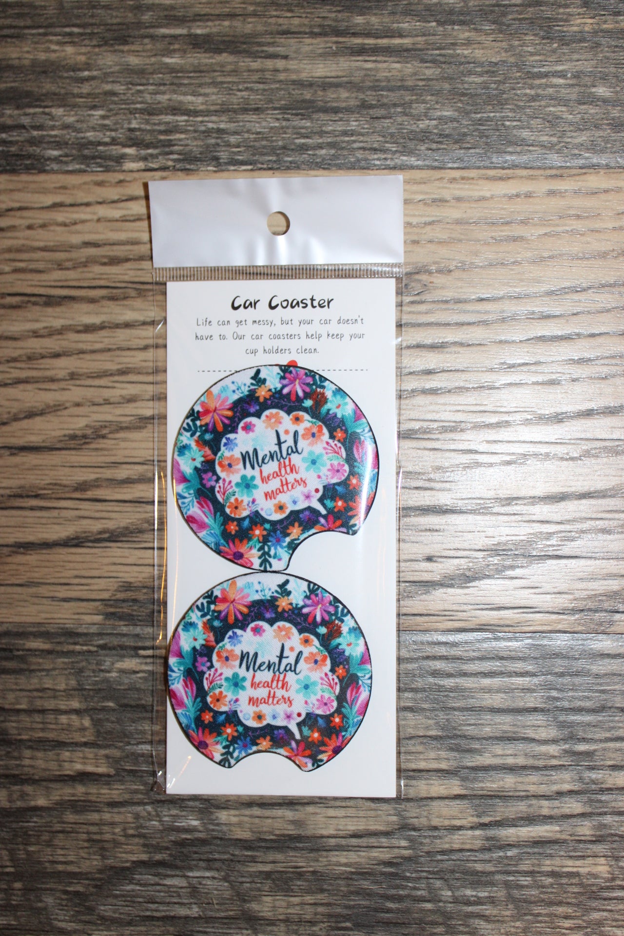 Faith, encouragement & awareness Car Coasters