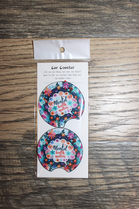 Faith, encouragement & awareness Car Coasters
