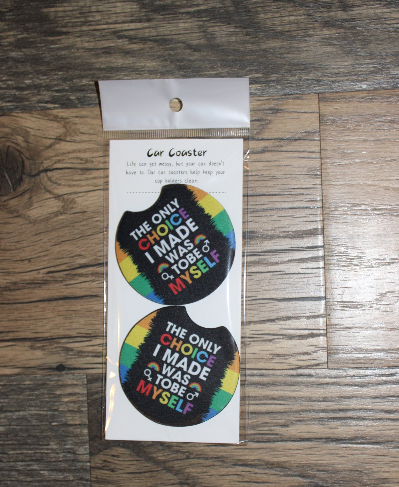 Faith, encouragement & awareness Car Coasters