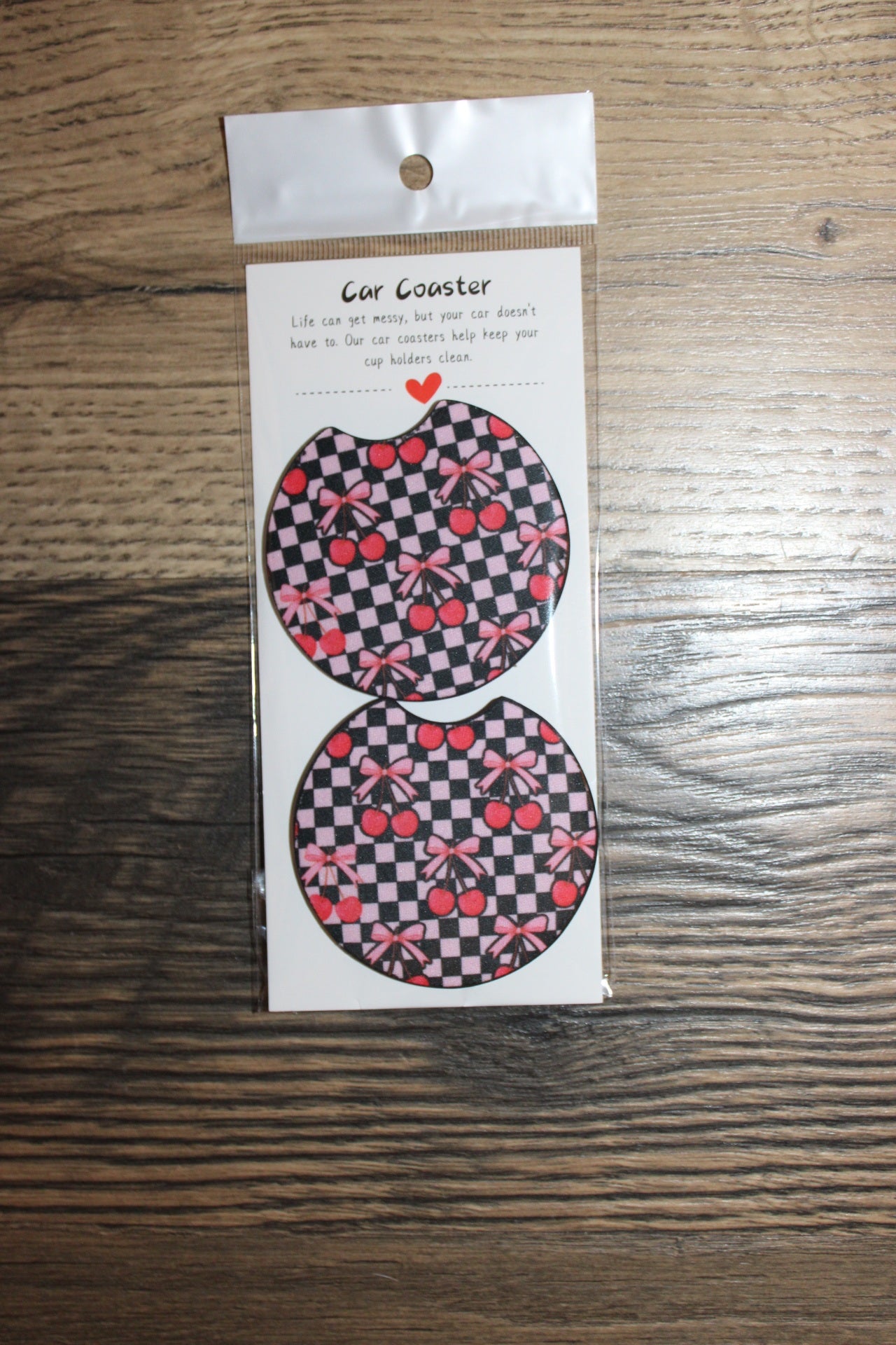 Whimsical & Coquette Car Coasters
