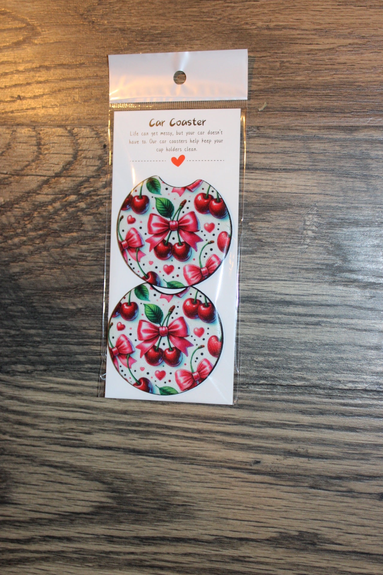 Whimsical & Coquette Car Coasters