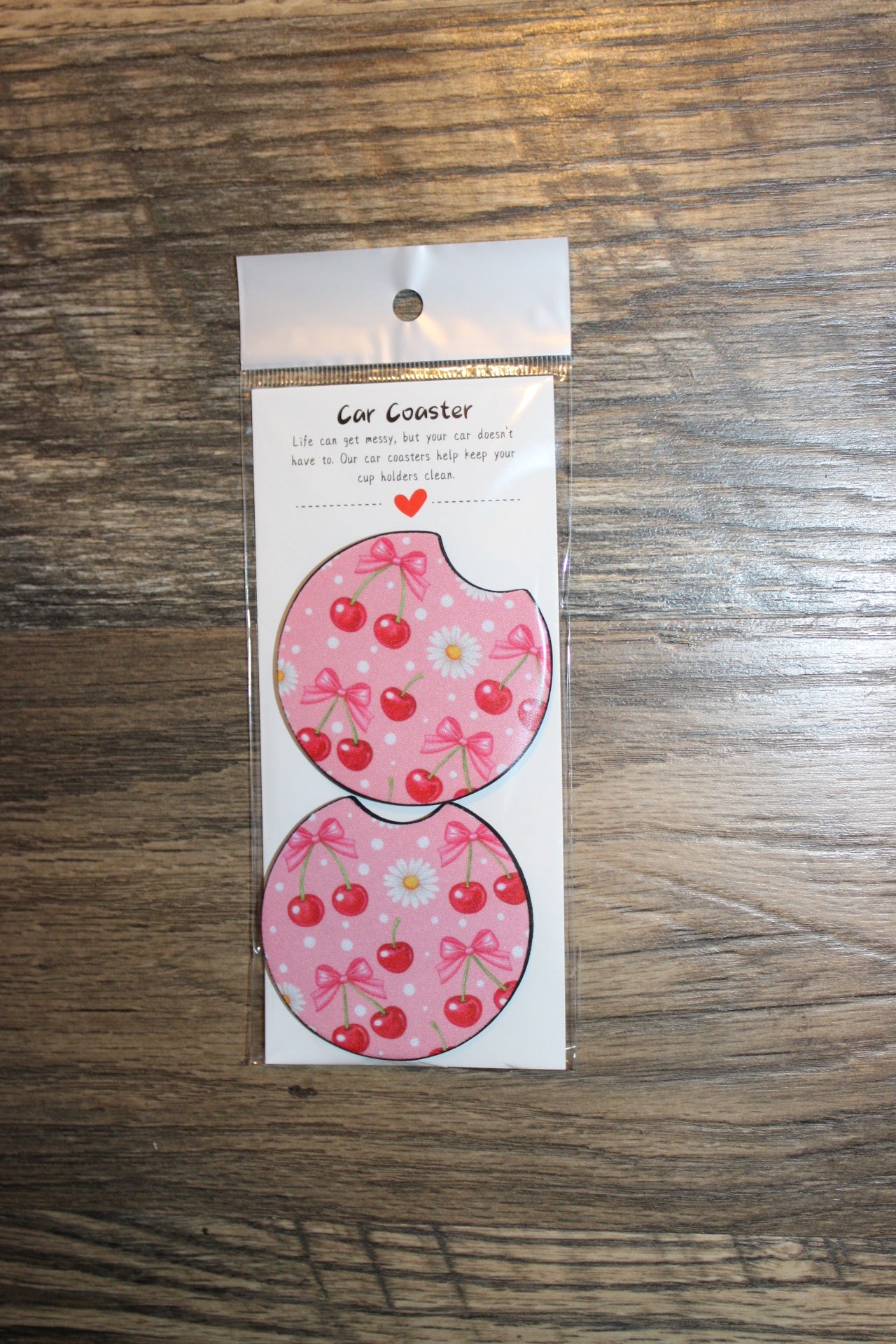 Whimsical & Coquette Car Coasters
