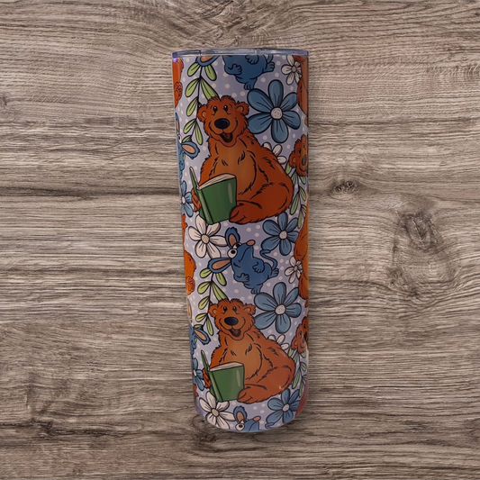 Bear Blue House Tumbler 20 Oz
