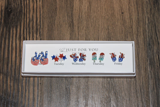 Fourth of July America Earrings