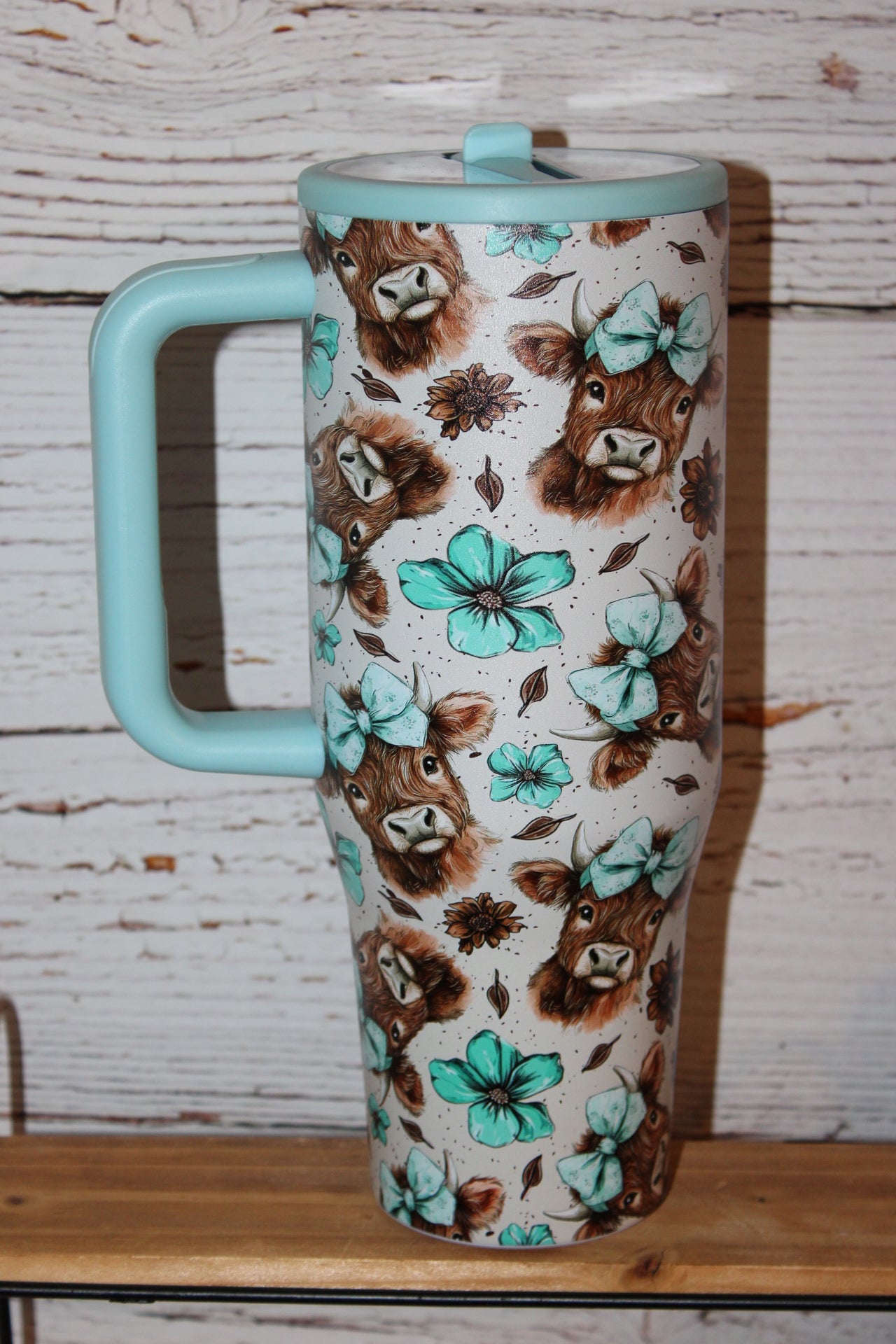 Cow Flip Top Spill Proof Tumbler