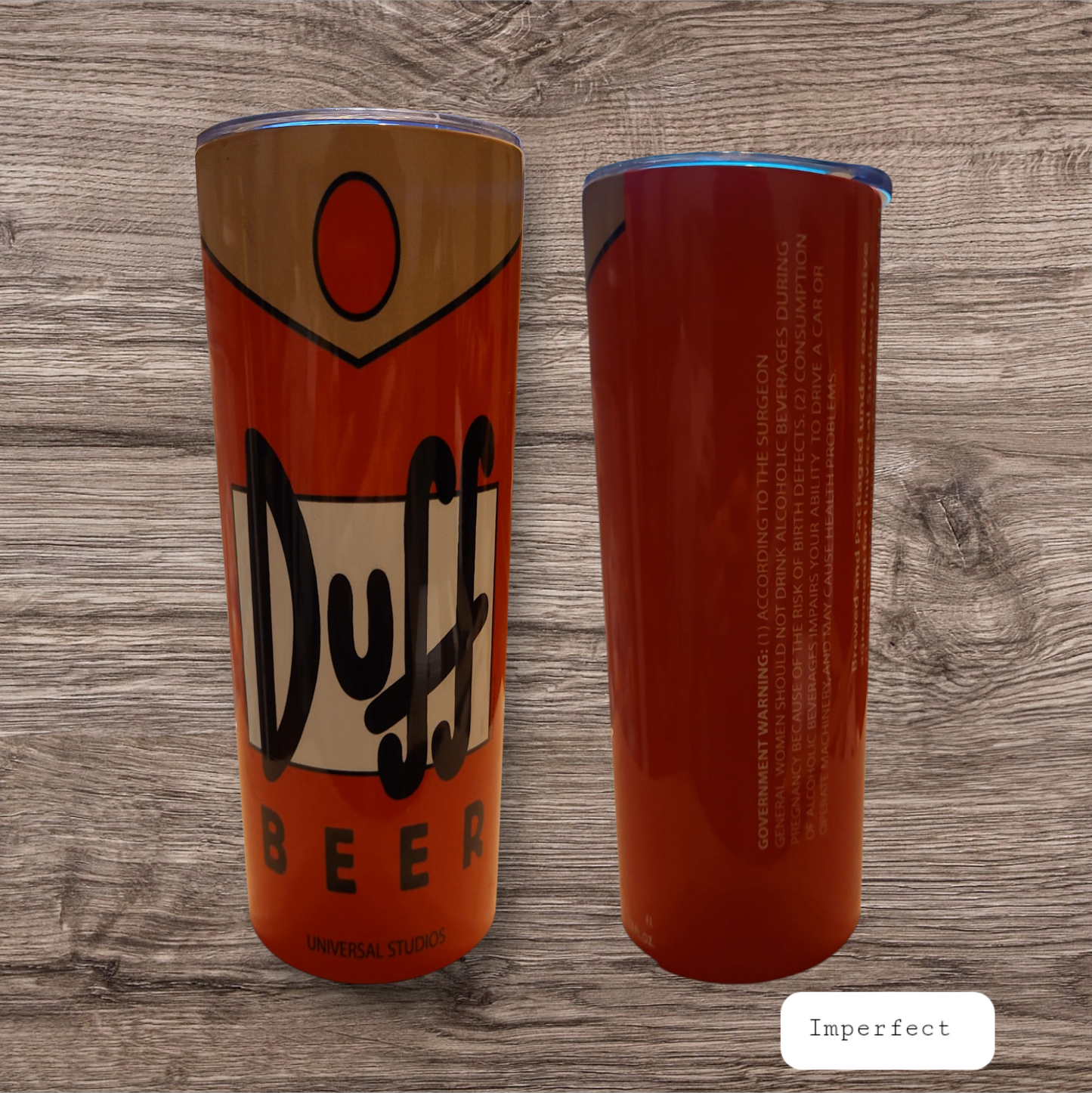 Duff Beer Simpsons 20 Oz Tumbler Oopsie